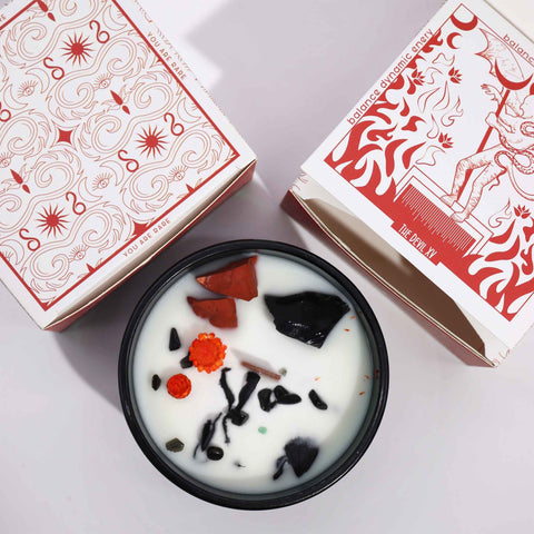 Magic flower scented candle, Devil