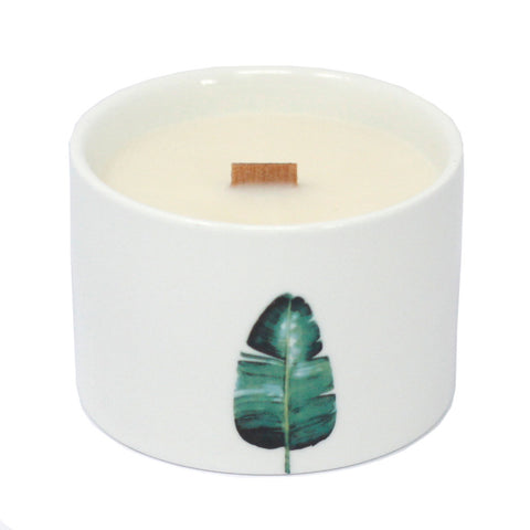 Scented candle botanical, Japanese garden, medium