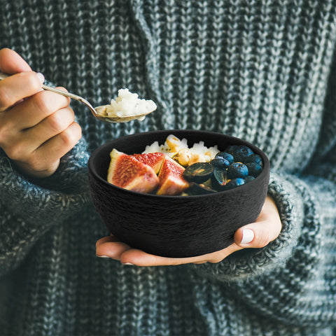 Oasis bowls black (4x750 ml)