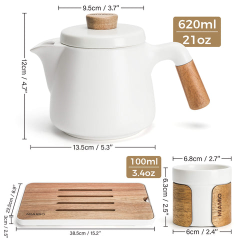 Japanese tea set + coffee cups Luxe black