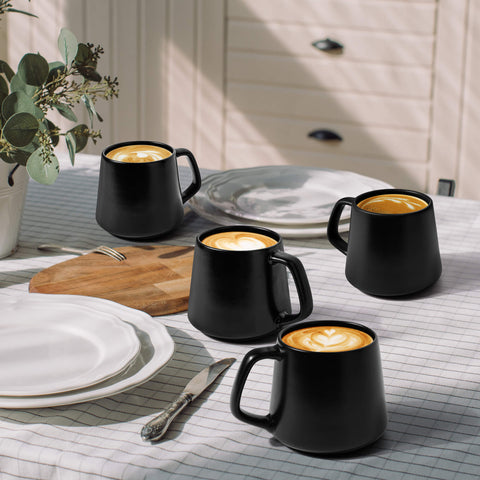 Coffee mugs, Luxe black (4x420 ml)