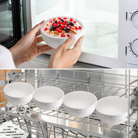 Oasis white bowls (4x750 ml)