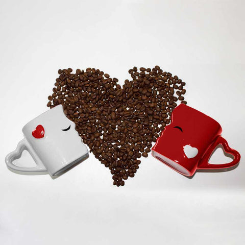 Coffee cups, Kiss red (2x300 ml)