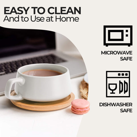 Coffee mugs, Luxe white (4x320 ml)