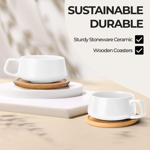 Coffee mugs, Luxe white (4x320 ml)