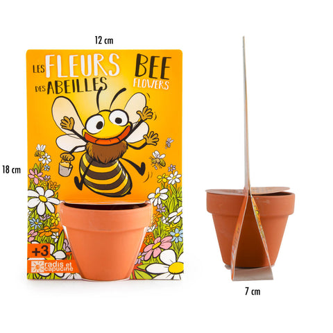 SET - Growing container with bee flower seeds