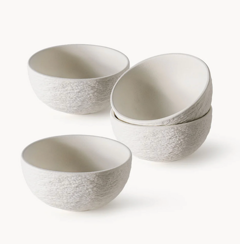 Oasis white bowls (4x750 ml)