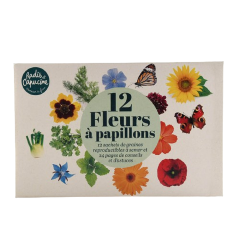 SET - Garden flower seeds 12x assortment 