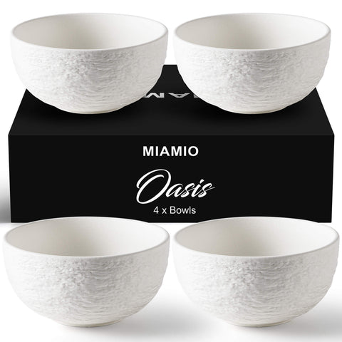 Oasis white bowls (4x750 ml)