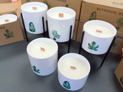 Scented candle botanical, Wild jasmine, large