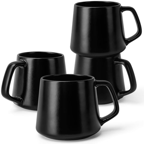 Coffee mugs, Luxe black (4x420 ml)