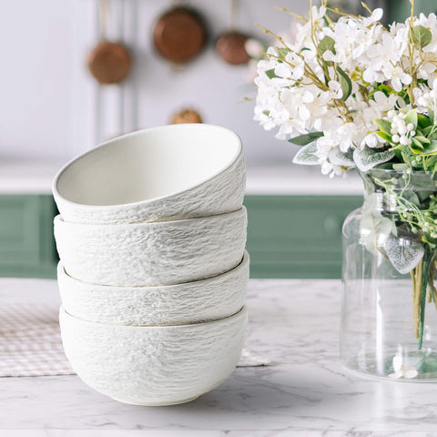 Oasis white bowls (4x750 ml)
