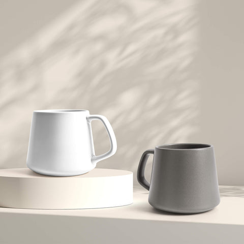 Coffee mugs, Luxe grey-black (4x420 ml)