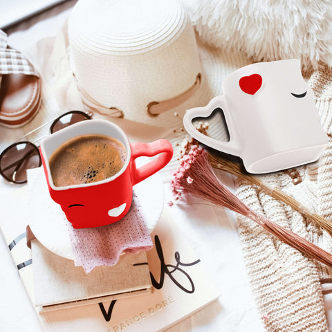 Coffee cups, Kiss red (2x300 ml)