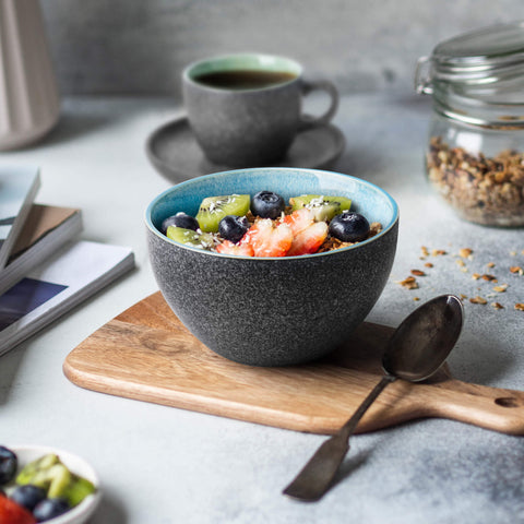 Palmitas anthracite bowls (6x750 ml)