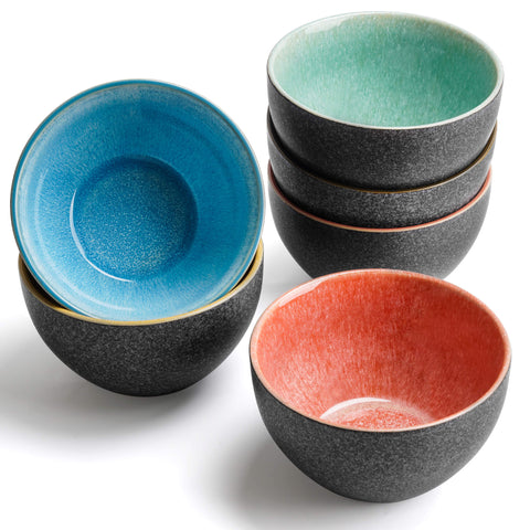Palmitas anthracite bowls (6x750 ml)