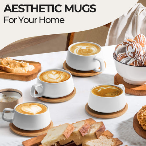 Coffee mugs, Luxe white (4x320 ml)