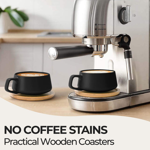 Coffee mugs, Luxe black (4x320 ml)