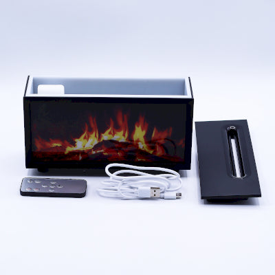 Difuzor ovlaživača zraka, efekt plamena i zvukovi ptica, USB, promjena boje