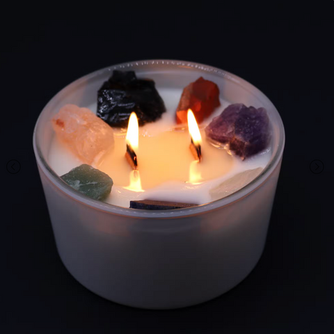 Mirisna svijeća s kristalima, Sedam čakri